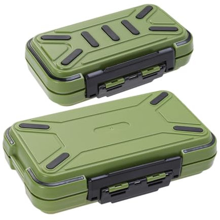 Sosoport 2stücke Multifunktionale Fischangel Zubehör Box wasserdichte Aufbewahrung Für Angelköder Haken Und Zubehör Tackle Organizer