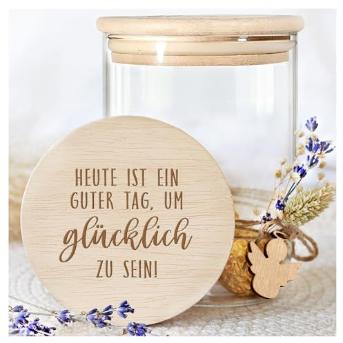 Grandora Vorratsglas mit Holzdecke, Dankeschön Geschenk | Mitbringsel Erwachsene, Abschiedsgeschenk Kollegen, Geschenk für Kollegen, Geschenk Lehrerin, Geschenkideen für Erzieher