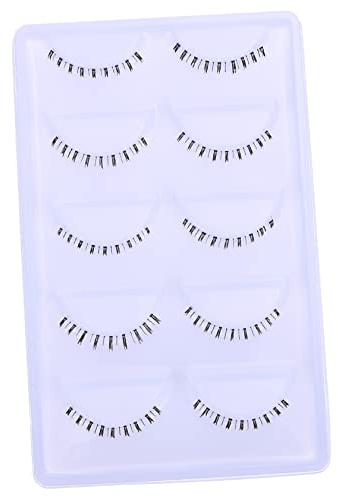 Healvian 10 Paar Falsche Untere Wimpern Transparente Wimpernstreifen Hautfreundlich Wiederverwendbar Natürliches Make up Für Anfänger Und Profis