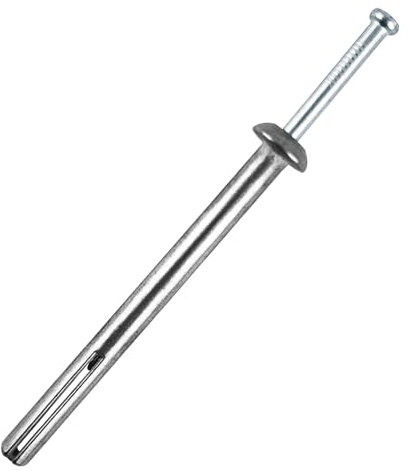 Confezione da 20 tasselli da 1/4 x 7,6 cm, tasselli per pareti in cemento per blocchi di mattoni in calcestruzzo, fissaggi in muratura zincati per scatole elettriche, staffe, telai