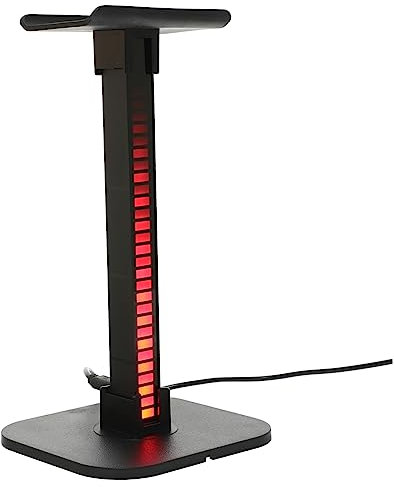 SMASOLO Portacuffie Rgb Removibile con Accessorio per Scrivania Gaming Cuffie con Illuminazione Compatto per Gaming Desk