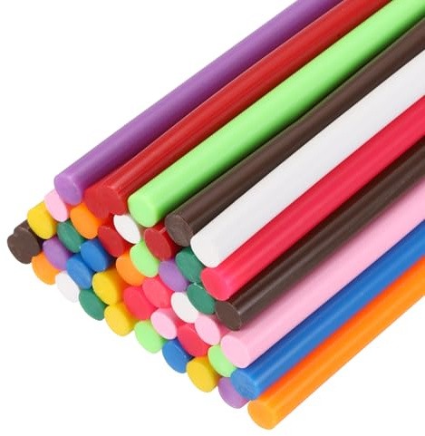PATIKIL Hot Glue Sticks for Glue Gun, 44 Pcs Colored Hot Melt Adhesive Bulk Sticks for DIY Craft Projects Art Decoration Home Repairs, 11 Colors (7mm x 100mm)
