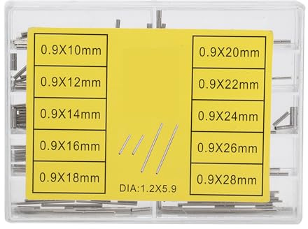 Agatige 10 Types Watch Strap Tubes Pins, Watchband Strap Clasp Spring Bars Link Pin Connecting Shaft Watch Repairing Remover Tool Replacement Accessory