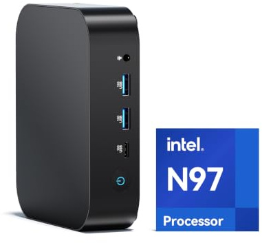 Intel NUC 14, para ASUS NUC 14 NUC14MNK Essential Mini PC, CPU N97, 8GB RAM, 256GB SSD, Win 11 Pro, Wi-Fi 6E, BT 5.3, Desktop Profesional para educación, Digital Signage, PYME & Edge Computing
