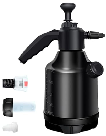 Qfdiwr Botella de Spray Espumante | Recipiente a Presión de 3 Litros para Espuma | Atomizador para Limpieza de Coches,Para Cocina Jardín Baño Salón Garaje Hogar Agricultura Granja
