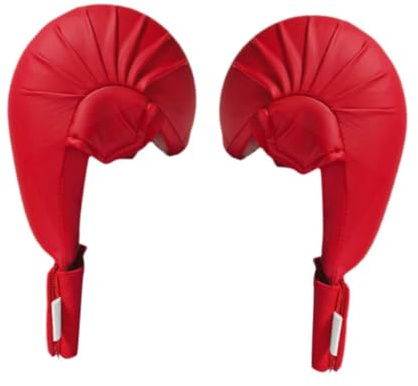 wueiooskj Karateträningsvantar och professionella boxningshandskar med sparringhandledsstöd och bekväm sportkickboxningsutrustning sportkickboxningsträningsutrustning tävlingsskydd, röd, S