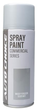Auto Choice Massey Ferguson Silver Mist Spray Paint 400ml – Multi Surface Aerosol Paint for Metal, Plastic, Wood & Automotive Use, Fast Drying, Durable Finish, Fade & Weather Resistant
