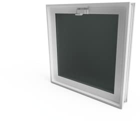 Finestra di ventilazione da inserire in una parete di vetromattoni o muratura | Dimensioni cm 48x48X8 | Unità di vendita 1 finestra