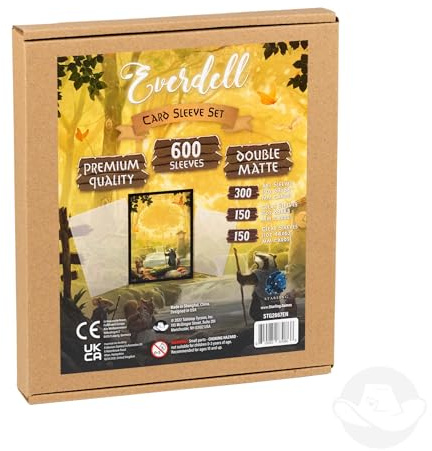 Tabletop Tycoon Everdell Kartenhüllen-Set | Starling Games Everdell Kartenhüllen; benutzerdefinierte Hüllen für Basisspiel & Erweiterungen; Standard- und Mini-Größen
