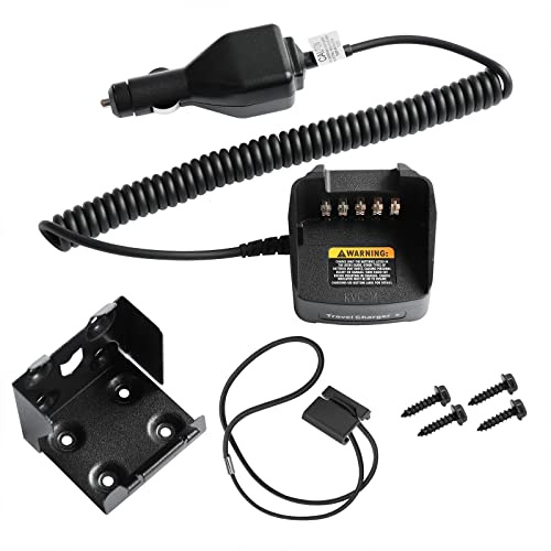 KVC-14 Vehicle Car Charger for Kenwood NX & TK Series Two Way Radios – 12-24V Vehicular Charging Base Compatible with NX220 NX320 TK2170 TK3170 TK3360