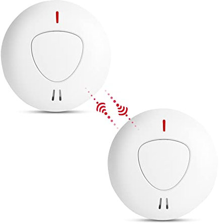 Firexo fxo Interlinked Smoke Alarm for Home&Office - Wireless Optical Smoke Detector Alarm with 10Year Tamper Proof Battery - Can be Interlinked with fxo Carbon Monoxide & Heat Alarm (sold separately)