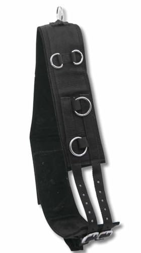 AMKA Longiergurt mit 15 Ringen beidseitig Verstellbarer Bauchgurt