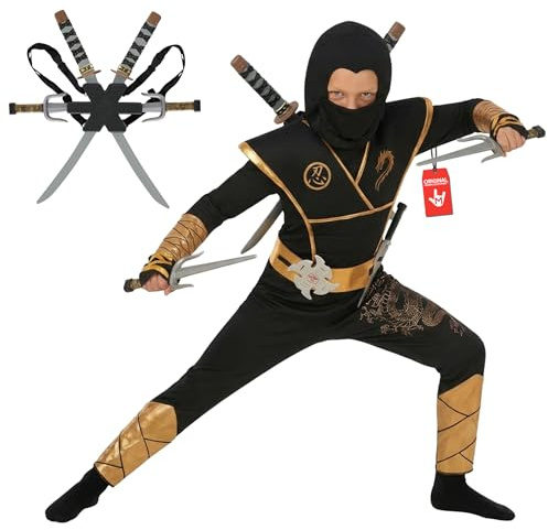 Morph Deguisement Ninja Enfant, Costume Ninja Enfant, Deguisement Halloween Garcon, Costume Carnaval Garcon