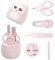 PandaEar Babynagel-Maniküre-Pediküre-Pflegeset (4er Pack) | Nagelknipser, Schere, Feile, Pinzette | Neugeborene, Säuglinge, Kleinkinder | Ab 1 Monat (Pink)