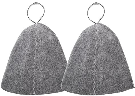 2 Stücke Saunahut, Saunahüte, Saunakappe Filzkappe Sauna Hut, Saunahut Filz Sauna mütze Sauna Hut, Filzkappe Saunakappe Filzkappe Sauna Hut, Saunamütze für Damen Herren Sauna Zubehör