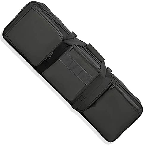 Waffentasche Langwaffen,Jagdgewehr Taschegewehrtasche Lang,Doppel Langgewehrtasche, 80 cm Leicht Zu Tragen, Zum Jagen, Angeln, Schiessen, Camping Black