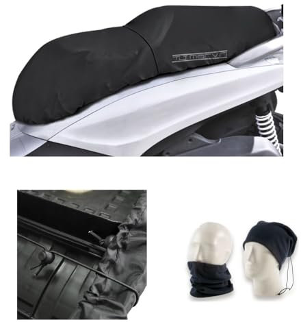 KOMPATIBEL MIT KYMCO DINK 125 LX ECO Wasserdichte Sattelabdeckung Hagelschutz Kratzfest Regenschutz Anti-Schimmel Hydro Abdeckung für Sattel Motorrad Roller mit Universalband 80 x 118