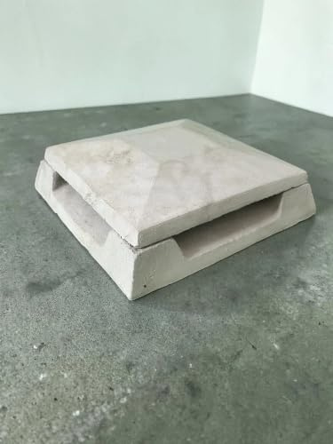 Schornsteinabdeckung aus Beton 32x32 cm – Betonmanufaktur Delmenhorst | Handgefertigt in Deutschland | für stillgelegte Schornsteine | Grau