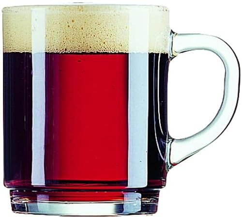 Glasveredlung Schmitz Glühweinbecher Glühweintasse 25 cl, Klarglas, 240 g, stapelbar, gehärtet, Füllstrich 0,2 l, ohne Dekor, 6 Stück
