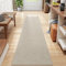DEXI Tappeto Cucina Antiscivolo Lavabile 43.5 x 200 cm, Lungo Passatoia Corridoio Assorbente, Rimozione Della Polvere, Tappeti Runner Facile da Pulire per Ingresso, Lavanderia, Beige