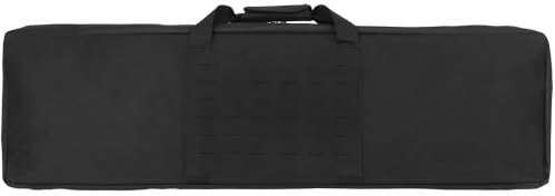 Peminkoo Borsa per Pistola da Caccia da 100 cm, Tattica, Paintball, Combattimento, Fucile, poligono di tiro, Borse Molle, Custodia Protettiva per Armi da tiro Airsoft (Black)