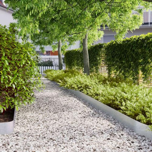 Xichuzi Rasenkanten 10 STK. 15x103 cm Verzinkter Stahl, Beetumrandungen, Beeteinfassung, Grabumrandung, Zaun Garten, Beetzaun, Beetabgrenzung - 860147