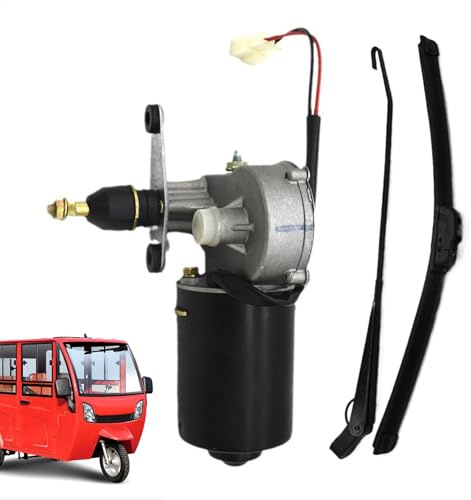 Scheibenwischermotor-Kit, Wischermotor-Kit Scheibenwischer, Fahrzeugwischer für jedes Wetter, 12-V-Elektromotor-Fensterwischer, elektrischer Scheibenwischer-Kit