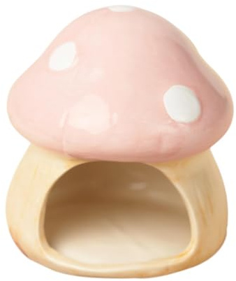perfk Pilz Hamster Versteck Hamsterhaus, Hamster liefert Hamsterbett Hamster Hide für Meerschweinchen Chinchilla Käfigzubehör, Klein