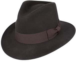 Wool Felt Wide Brim Fedora Hat for Men & Women, Crushable Fedora | Quality wool felt, 7cm wide brim, crushable fedora, cotton sweatband, water-resistant, breathable, durable and comfortable
