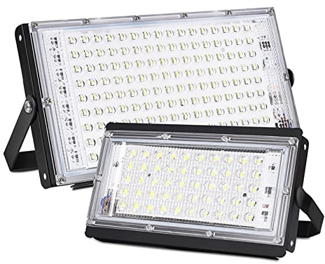 Proiettori a LED, 150 W Luce d'alluvione PORTATO Spotlights Focus di illuminazione all'aperto PORTATO Proiettore esterno proiettore di proiettili da strada da strada giardino per Cortile, Giardino(2 p
