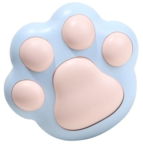 GLEAVI Handheld Mini Fan with Night Light Adorable Cat Claw Design Portable Summer Cooling Fan for Home Office School Outdoor Use Lightweight Multi Function Blue