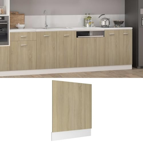 Gecheer Mascherina per lavastoviglie Lyon Sonoma, in legno di quercia durevole, design semplice, pulizia ottimale per l'integrazione di mobili da cucina