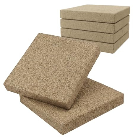 Fanuli Manufatti Set 4 Basi Ombrellone in Cemento 50x50 – Mattoni Pesanti Gialli 40 kg Cadauno – Totale 160 kg – Zavorra Ombrelloni E Gazebo – Made in Italy (4, Pesante Giallo)