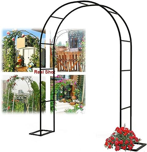 Arco de jardín extra ancho de 300/350 cm, pérgola grande para plantas trepadoras, soporte de cenador de boda, enrejado alto para vides, decoración al aire libre, 180 x 220 cm