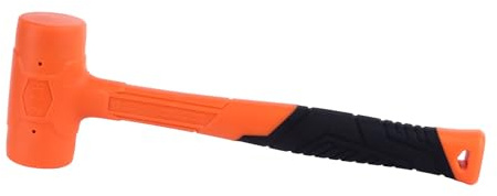Yechiry Martillo de Mazo de Goma, Herramienta de Martillo Portátil de Piel Dura que No Rebota con Material de Goma Duradero, Piel Dura para Instalación Golpeando 2 Libras para Diversas