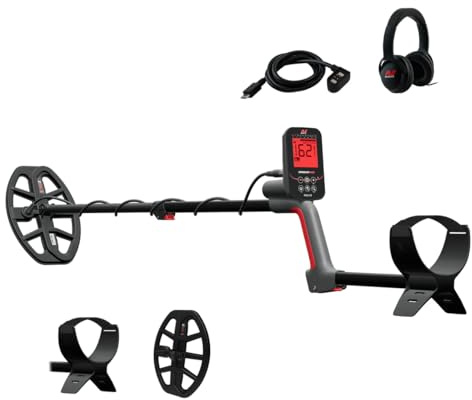 MINELAB Vanquish 460 Fully-Automatic Lightweight Waterproof Metal Detector with Multi-IQ Technology, Includes V10X 10 Double-D Coil and Wired Headphones