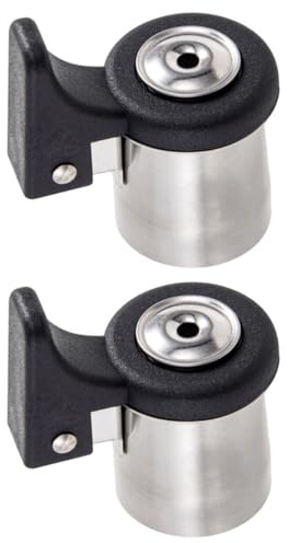 VILLCASE Whistling Kettle Flute Nozzle Random Color Stainless Steel 2pcs Easy to Install and Use, Loud Whistle Sturdy Kettle Whistler Accessory for Professional and Personal Use for Home