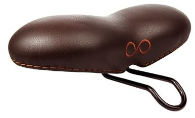 SellOttO-II-H22 DOLOMITI weich Stil - Bequemer Fahrradsattel Herren Damen Gel – Ergonomish ohne Nase - Kein Druck auf den Genitalbereich wie von der Sportmedizin empfohlen