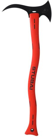 STUBAI Handsappel mit Schneide/Kunststoffstiel | 600 mm | zum Anheben, Beseitigen von kleinen, leichten Holzstücken und für den Einsatz bei Bergefahrzeugen