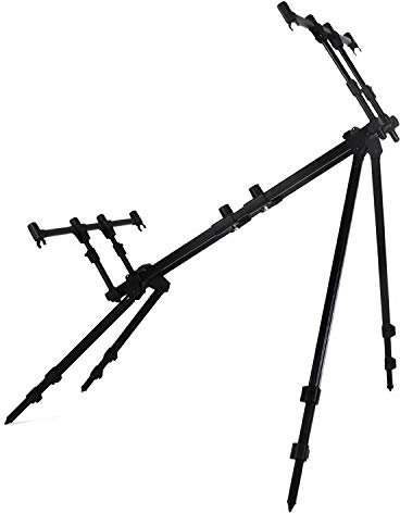 TRAXIS Carpy-Cat - Verstellbares Wels- und Karpfen-Rodpod - Robuste Rutenauflage - Höhe 1,80 m - Breite 2,00 m - Geeignet für 4 Ruten - Zum Karpfen- und Welsangeln.