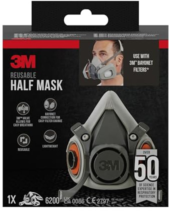 3M Halbmasken-Gehäuse 6200 wiederverwendbar, mittelgroß