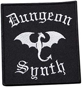 Dungeon Synth, Burzum, Mordor, Kaiser, Ambient, Wongraven, Antike, Mittelalter, Gothic, Vampir, schwarzes Metall, Drachen, 666, bestickt, zum Aufbügeln