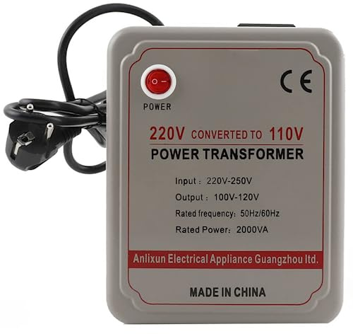 NICCOO Trasformatori di potenza, adattatori per trasformatori boost e buck, adattatori per convertitori boost da 220 V a 110 V e buck da 220 V a 110 V