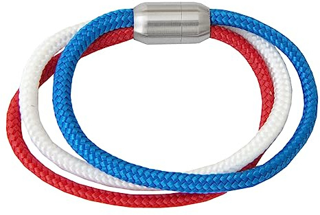 Paris Montana Fan Sport Armband Russland Nationen Flagge Segeltau Unisex Friedensarmband Fanartikel Magnetverschluss 8mm Durchmesser Fußball WM (20.00, Russland)