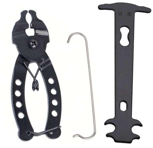 JIARIENBAO 3 Pcs Bicycle Chain Repair Tool Kit Bike Link Plier Chain Measuring Ruler Bike Chain Tool for Road Mountain Bike