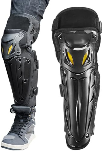 Ginocchiere per moto - Parastinchi moto regolabile - Protezione per gambe riutilizzabile, attrezzatura da corsa leggera per attività all'aperto e avventura