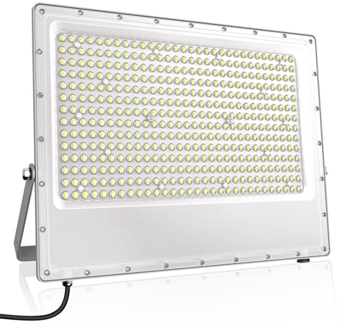 JINABLOSSY Projecteur LED Extérieur 400W Blanc Froid 6500K Spot LED Extérieur 40000LM Projecteur Exterieur IP66 Etanche pour Cour, Garage,Jardin,Patio, Terrain de Sport