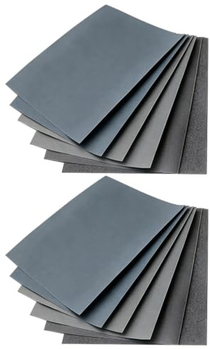 Vatten och torrt sandpapper slippapper karosspapper slippapper | Trä, metall, korn, slipning, fin, duk, smärgel, 280 x 230 mm, kvalitet, solid, praktisk, robust, kompakt, ergonomisk