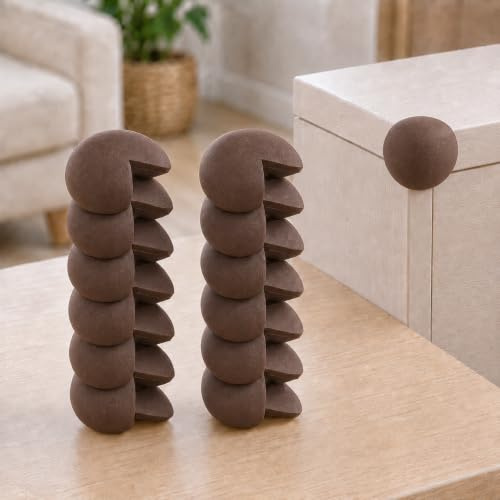 12 protectores de esquinas originales para bebés y niños, color marrón, autoadhesivo, fabricado en Alemania, para mesa de madera y muebles de madera, protección para esquinas y seguridad infantil