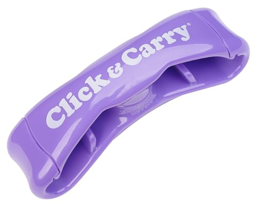 Click & Carry Poignée de Transport de Sacs de Courses ou en Plastique, avec Rembourrage en Gel Confortable et Design Mains Libres pour Shopping, Transport de Pots de Peinture